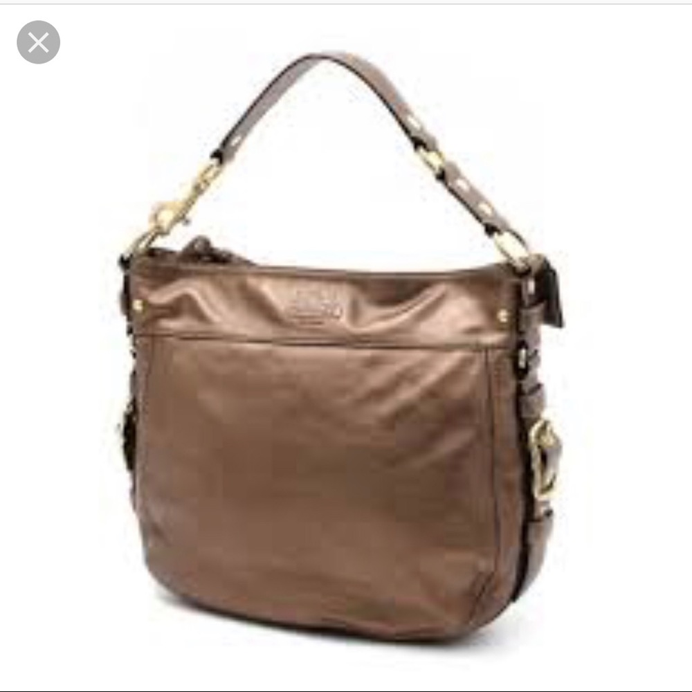 Coach ZOE Hobo in Metallic Bronze